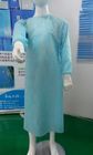 Elastic Wrists AAMI Level 2 Isolation Gowns Over The Head Style Neck Latex Free