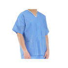 Hospital Nonwoven Disposable Scrub Suits Non - Toxic Economical Chemical Industry