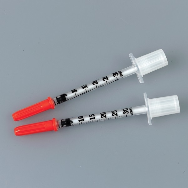 OEM Disposable Injection Syringe Insulin 1ml Medical Grade Carton Packaging