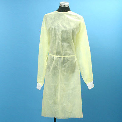 Alcohol Resistance Non Woven Isolation Gown,Yellow Isolation Gowns Health Care
