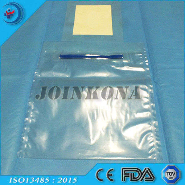 Transparent Fluid Collection Pouch With Aluminum Strip Water Resistance