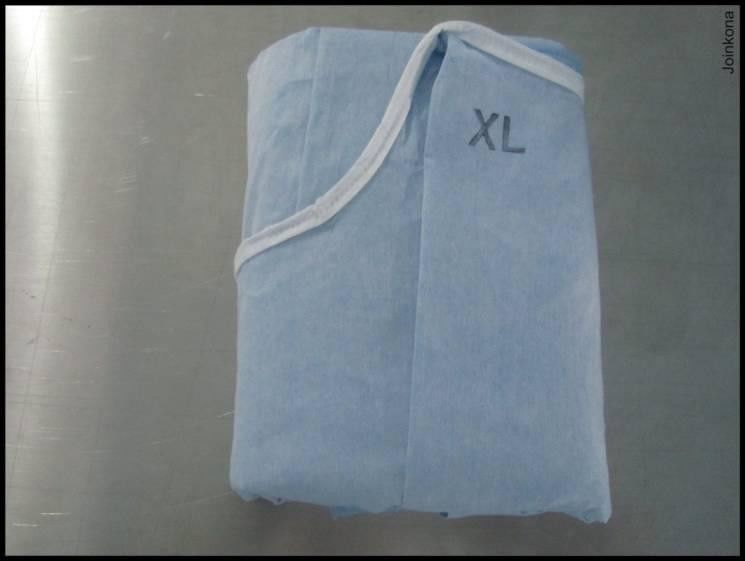 Soft And Comfortable Spunlance Sterile Disposable Surgical Gown Highly Breathable OEM Accepted